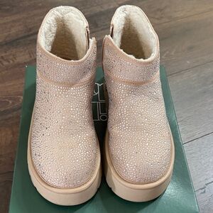 Wild Fable over the ankle boots with rhinestones